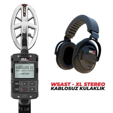 DEUS 2  GOLD Dedektör - 24x13cm HF2 Başlıklı WSAXL STEREO Kablosuz Kulaklıklı Paket