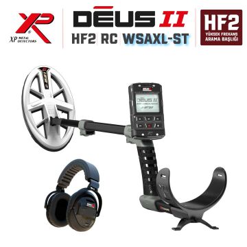 DEUS 2  GOLD Dedektör - 24x13cm HF2 Başlıklı WSAXL STEREO Kablosuz Kulaklıklı Paket