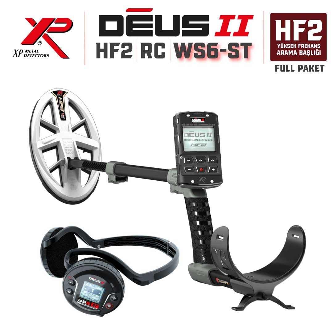 DEUS 2  GOLD Dedektör - 24x13cm HF2 Başlıklı WS6 STEREO Kablosuz Kulaklıklıklı Full Paket