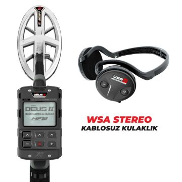 DEUS 2  GOLD Dedektör - 24x13cm HF2 Başlıklı WSA STEREO Kablosuz Kulaklıklı Paket