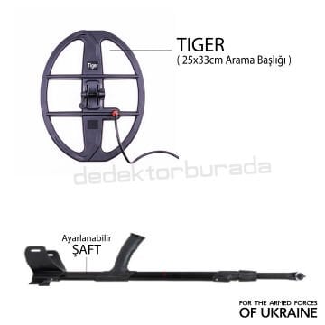 GAUSS MD Dedektör – TIGER 33x25,5cm Başlık + Kulaklık