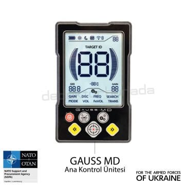 GAUSS MD Dedektör – TIGER 33x25,5cm + SNIPER 25x15cm Başlık – Pinpointer + Kulaklık