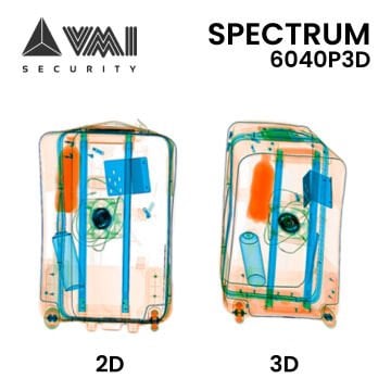 SPECTRUM  6040 P3D ÜÇ BOYUT PERSPEKTİF GÖRÜNTÜLÜ BAGAJ KONTROL X-RAY CİHAZI