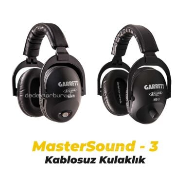 Axiom Standart Altın Dedektörü 34x28 cm DD, 28x18 cm MONO Başlıklı MS-3 Kablosuz Kulaklık