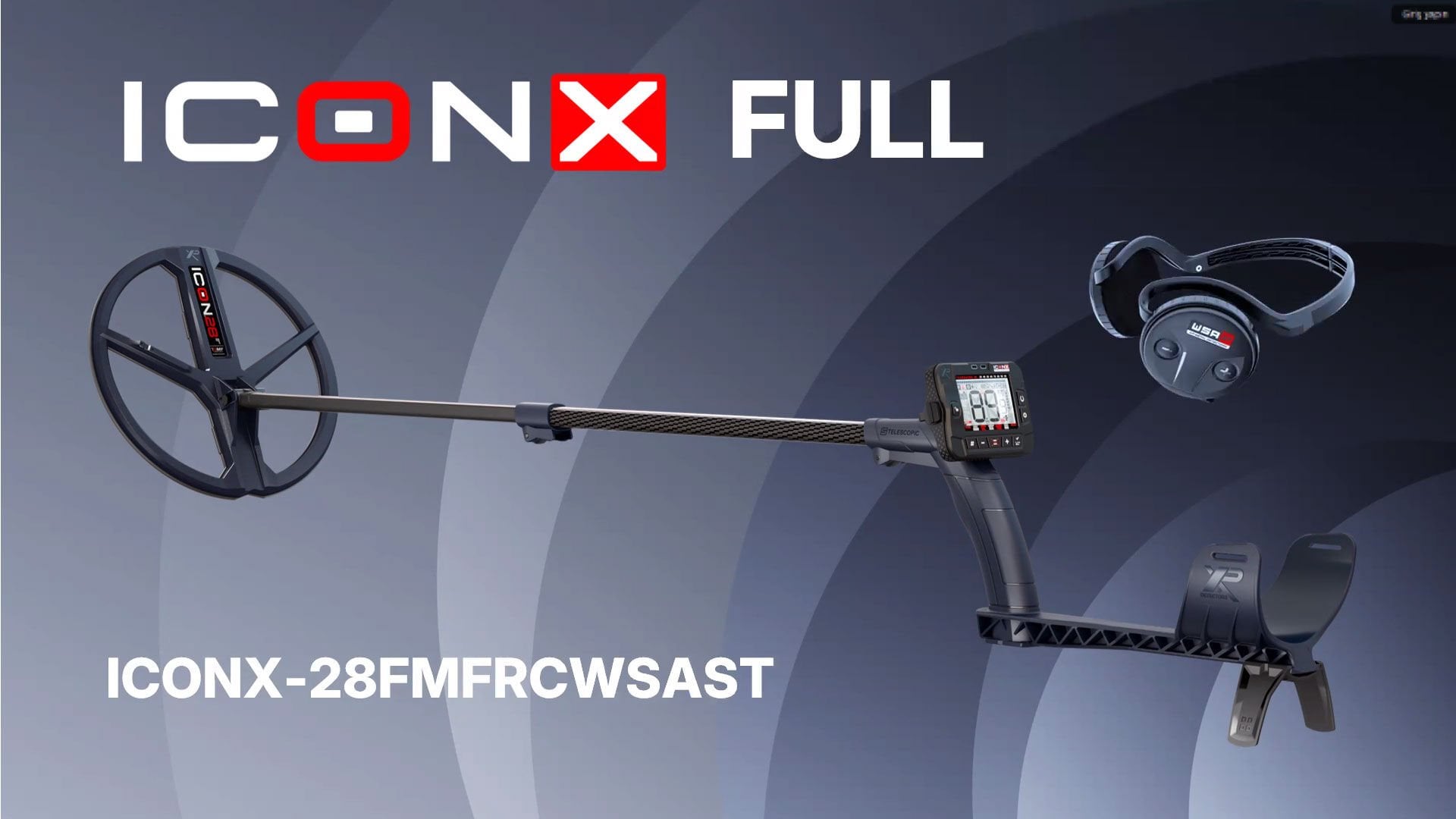 XP ICON X Dedektör – Full Paket Gelişmiş Başlık & Kontrol Ünitesi ve Stereo Kulaklık