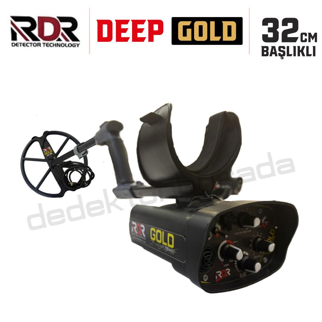 Rdr Gold Dedektör Altın Dedektörü - 18khz 32cm Başlıklı Paket