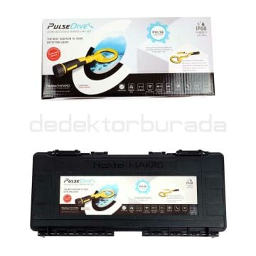 PulseDive Su Altı Dedektörü&Sahil Arama Dedektörü - Büyük Arama Başlıklı 20cm - Sarı