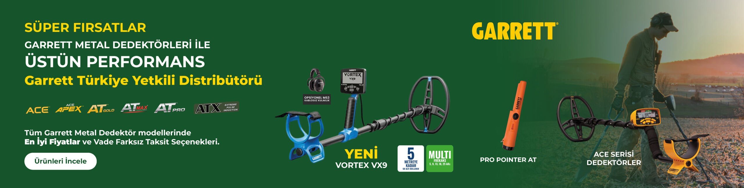 Garrett Dedektör Türkiye Distribütörü